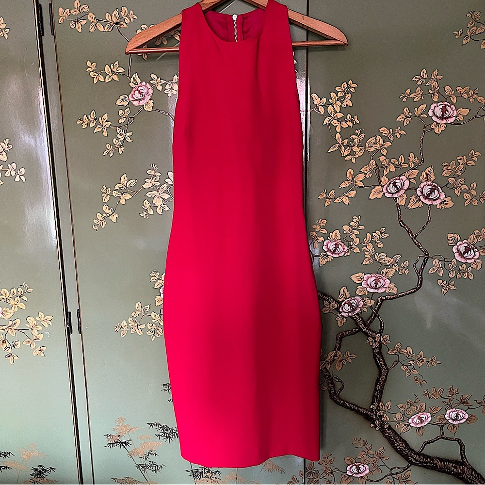 Zara Body Con Halter Dress with back cutouts Size XS